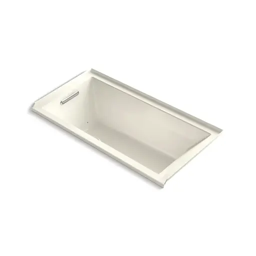 [KOH-1167-GHLF-96] Kohler 1167-GHLF-96 Underscore 60" x 30" Alcove Heated Bubble Massage Air Bath Left Drain Biscuit