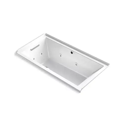 [KOH-1167-XHGHL-0] Kohler 1167-XHGHL-0 Underscore 60" x 30" Alcove Heated Bubble Massage Whirlpool Left Drain White