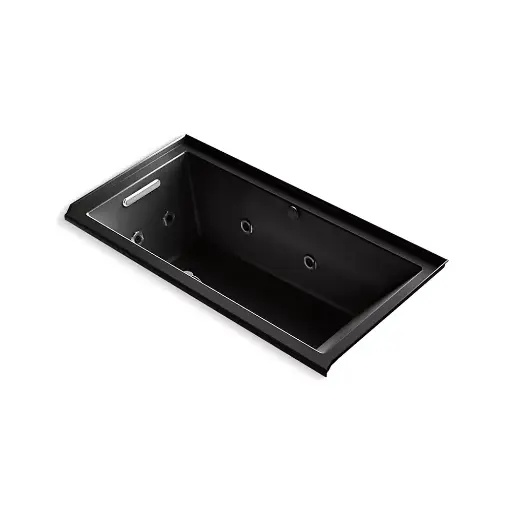 [KOH-1167-XHGHL-7] Kohler 1167-XHGHL-7 Underscore 60" x 30" Alcove Heated Bubble Massage Whirlpool Left Drain Black