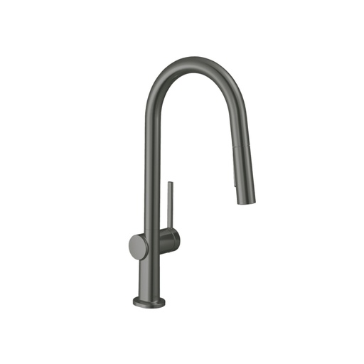 [HAN-72846341] Hansgrohe 72846341 Talis N Higharc Kitchen Faucet A-Style 2-Spray Pull-Down Brushed Black Chrome