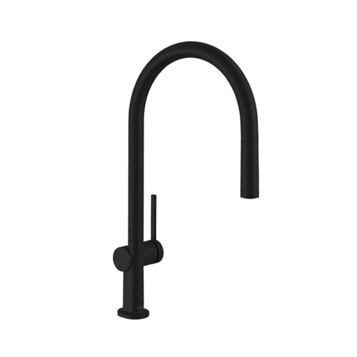 [HAN-72857671] Hansgrohe 72857671 Talis N Higharc Kitchen Faucet O-Style 2-Spray Pull-Down Matte Black