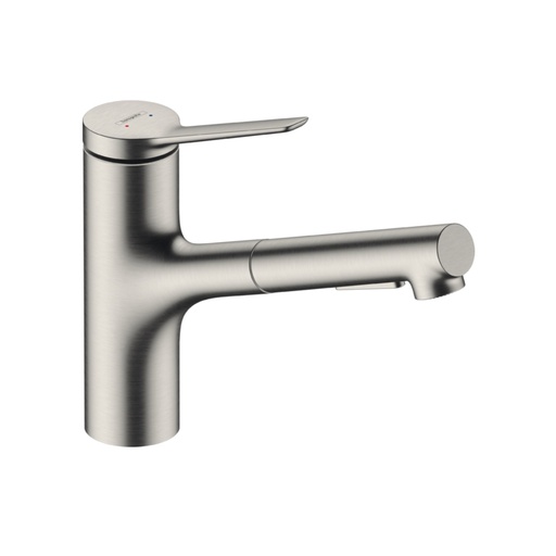 [HAN-74810801] Hansgrohe 74810801 Zesis Kitchen Faucet 2-Spray Pull-Out Steel Optic