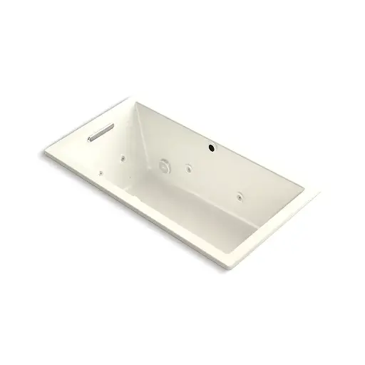 [KOH-1168-XHGH-96] Kohler 1168-XHGH-96 Underscore 60" x 32" Drop-in Heated Bubble Massage Air Bath Whirlpool Biscuit