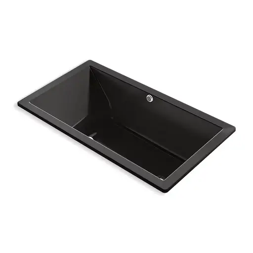 [KOH-1173-GHW-7] Kohler 1173-GHW-7 Underscore 66" x 36" Drop-in Heated Bubble Massage Air Bath Black