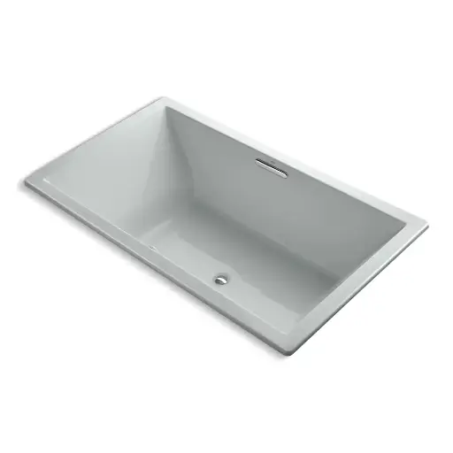 [KOH-1174-GH-95] Kohler 1174-GH-95 Underscore 72" x 42" Drop-in Heated Bubble Massage Air Bath Ice Grey
