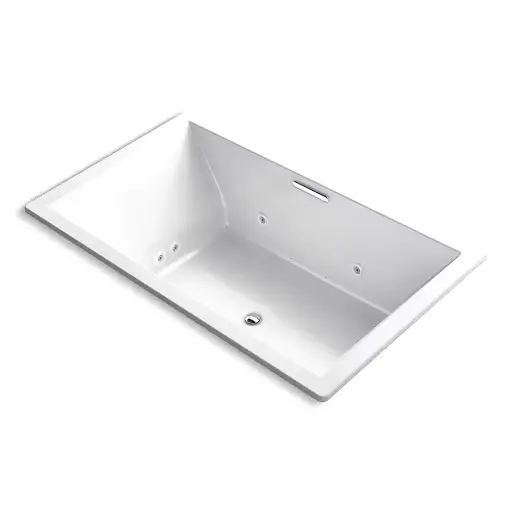 [KOH-1174-XHGH-0] Kohler 1174-XHGH-0 Underscore 72" x 42" Drop-in Heated Bubble Massage Whirlpool Air Bath White