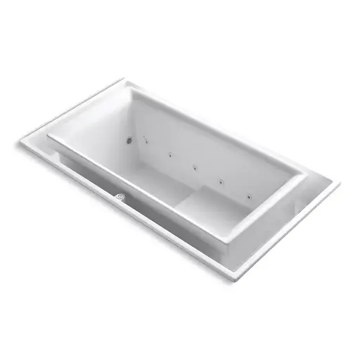 [KOH-1189-C1-0] Kohler 1189-C1-0 Sok 63" x 31-1/2" Drop-in Effervescence Bath Left Drain White