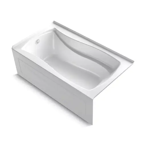 [KOH-1224-GHLAW-0] Kohler 1224-GHLAW-0 Mariposa 66" x 36" Alcove Heated Bubble Massage Air Bath Left Drain White
