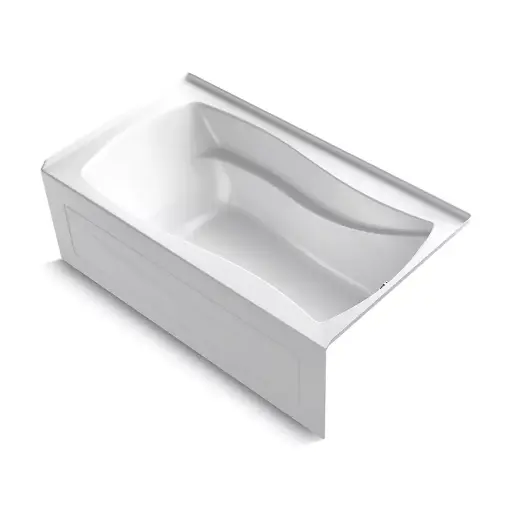 [KOH-1224-GHRA-0] Kohler 1224-GHRA-0 Mariposa 66" x 36" Alcove Heated Bubble Massage Air Bath Right Drain White