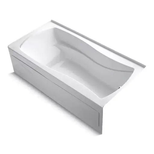 [KOH-1224-GHRAW-0] Kohler 1224-GHRAW-0 Mariposa 66" x 36" Alcove Heated Bubble Massage Air Bath Right Drain White