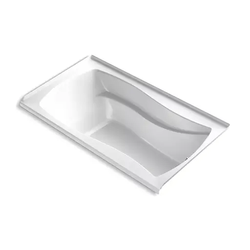 [KOH-1224-GHRF-0] Kohler 1224-GHRF-0 Mariposa 66" x 36" Alcove Heated Bubble Massage Air Bath Right Drain White