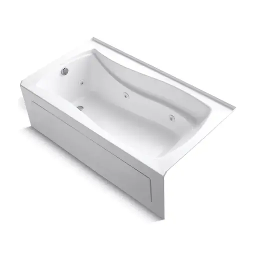 [KOH-1224-HL-0] Kohler 1224-HL-0 Mariposa 66" x 36" Alcove Heated Whirlpool Left Drain White