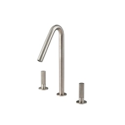 [TRE-6054] Treemme 6054 Medium Widespread Lavatory Faucet Stainless