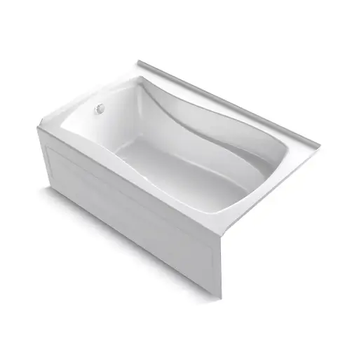 [KOH-1239-GHLA-0] Kohler 1239-GHLA-0 Mariposa 60" x 36" Alcove Heated Bubble Massage Air Bath Left Drain White