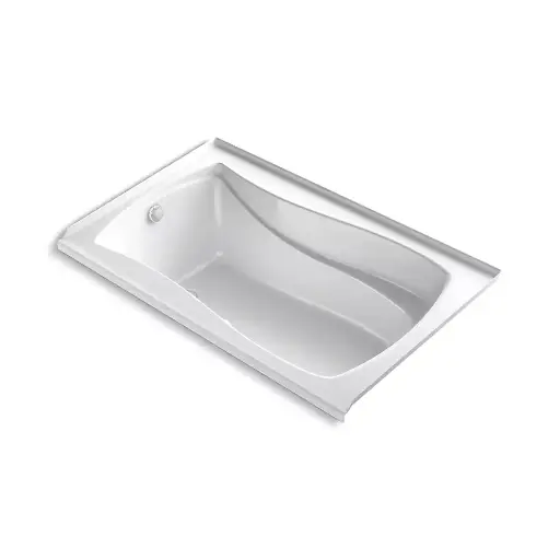 [KOH-1239-GHLW-0] Kohler 1239-GHLW-0 Mariposa 60" x 36" Alcove Heated Bubble Massage Air Bath Left Drain White