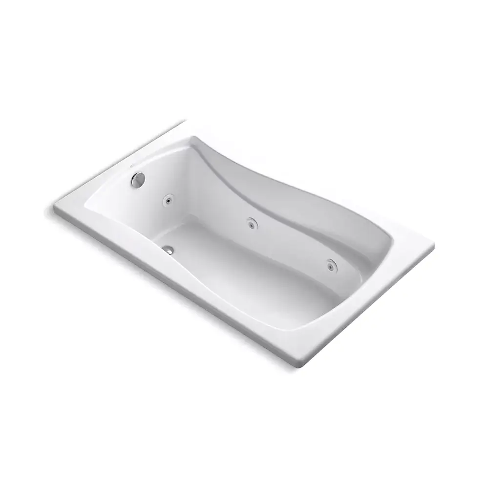 [KOH-1239-H-0] Kohler 1239-H-0 Mariposa 60" x 36" Drop-in Heated Whirlpool Bath White