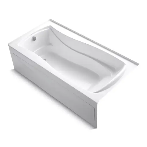 [KOH-1257-GHLAW-0] Kohler 1257-GHLAW-0 Mariposa 72" x 36" Alcove Heated Bubble Massage Air Bath Left Drain White