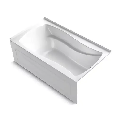 [KOH-1257-GHRAW-0] Kohler 1257-GHRAW-0 Mariposa 72" x 36" Alcove Heated Bubble Massage Air Bath Right Drain White
