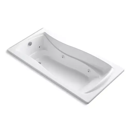 [KOH-1257-H-0] Kohler 1257-H-0 72" x 36" Drop-in Heated Whirlpool Bath White