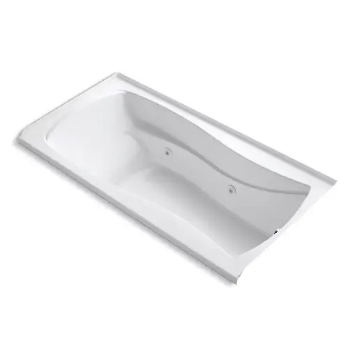 [KOH-1257-R-0] Kohler 1257-R-0 Mariposa 72" x 36" Alcove Whirlpool Bath Right Drain White