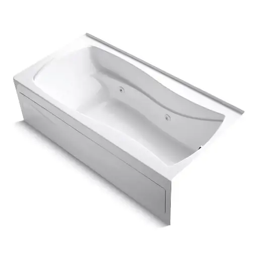 [KOH-1257-RA-0] Kohler 1257-RA-0 Mariposa 72" x 36" Alcove Whirlpool Bath Right Drain White