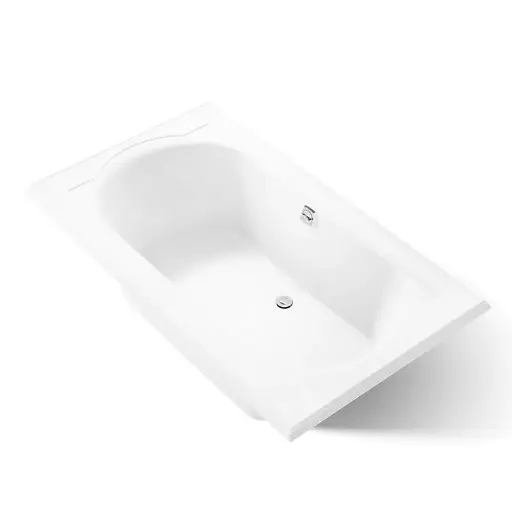 [KOH-1417-0] Kohler 1417-0 Memoirs 72" x 42" Drop-in Bath White