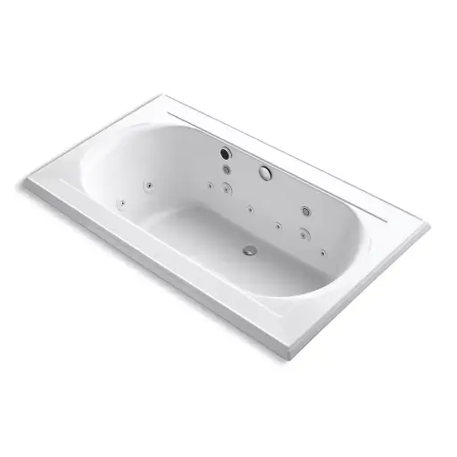 [KOH-1418-AH-0] Kohler 1418-AH-0 Memoirs 72" x 42" Drop-in Effervescence Whirlpool Bath White