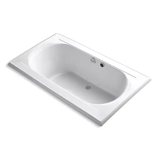 [KOH-1418-GH-0] Kohler 1418-GH-0 Memoirs 72" x 42" Drop-in Heated BubbleMassage Air Bath White