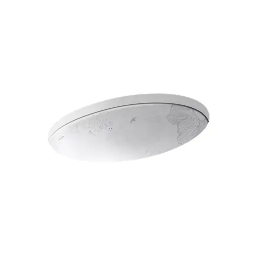 [KOH-14273-SMC-0] Kohler 14273-SMC-0 Empress Bouquet 24" Oval Undermount Bathroom Sink Empress Bouquet