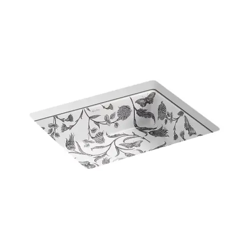 [KOH-14275-BT-0] Kohler 14275-BT-0 Botanical Study Kathryn 19-3/4" Rectangular Undermount Bathroom Sink Botanical Study