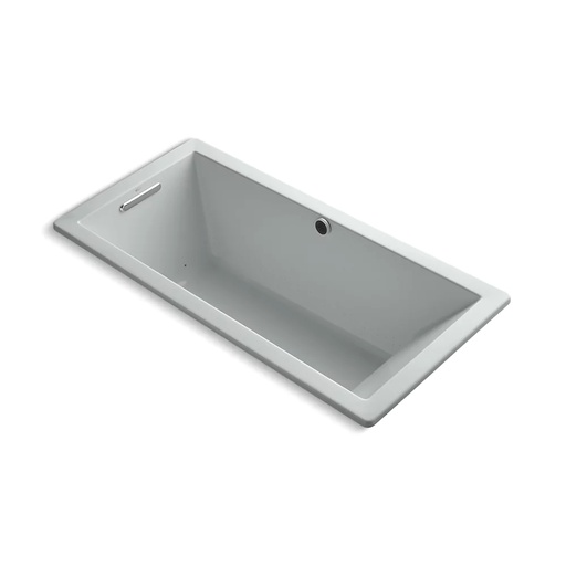 [KOH-1822-GHW-95] Kohler 1822-GHW-95 Underscore 66" x 32" Drop-in Heated Bubble Massage Air Bath Ice Grey