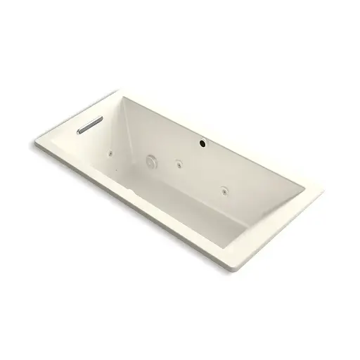 [KOH-1822-XHGH-96] Kohler 1822-XHGH-96 Underscore 66" x 32" Drop-in Heated Bubble Massage Air Bath Whirlpool Biscuit