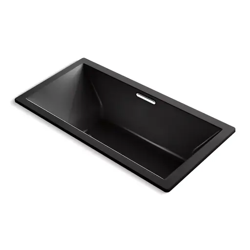 [KOH-1835-GH-7] Kohler 1835-GH-7 Underscore 72" x 36" Drop-in Heated Bubble Massage Air Bath Black