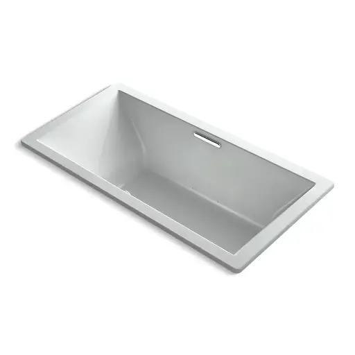 [KOH-1835-GH-95] Kohler 1835-GH-95 Underscore 72" x 36" Drop-in Heated Bubble Massage Air Bath Ice Grey
