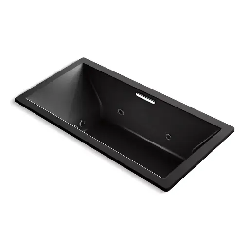 [KOH-1835-XHGH-7] Kohler 1835-XHGH-7 Underscore 72" x 36" Drop-in Heated Bubble Massage Air Bath Whirlpool Black