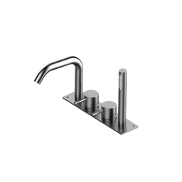 [TRE-1368] Treemme 1368 4 Piece Tub Filler With Handshower Stainless