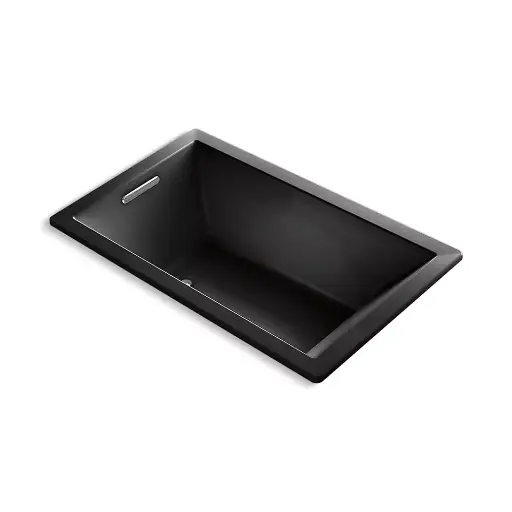 [KOH-1849-GH-7] Kohler 1849-GH-7 Underscore 60" x 36" Drop-in Heated Bubble Massage Air Bath Black