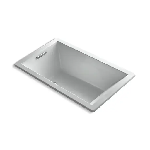 [KOH-1849-GH-95] Kohler 1849-GH-95 Underscore 60" x 36" Drop-in Heated Bubble Massage Air Bath Ice Grey