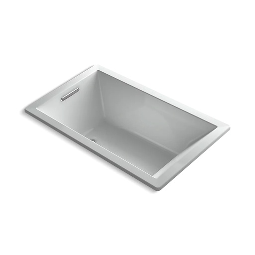 [KOH-1849-GHW-95] Kohler 1849-GHW-95 Underscore 60" x 36" Drop-in Heated Bubble Massage Air Bath Ice Grey
