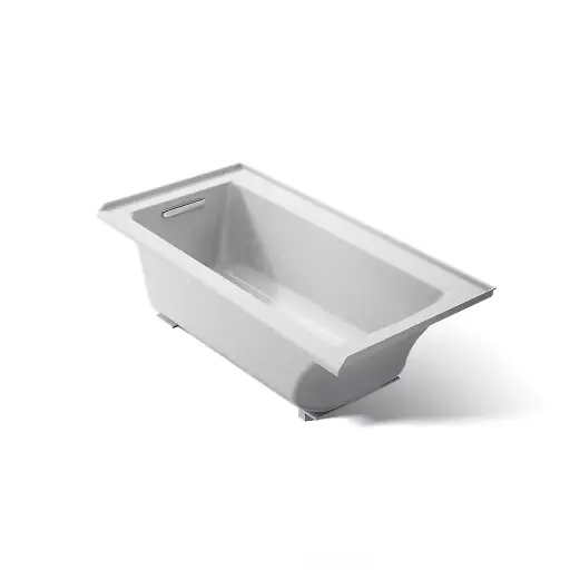 [KOH-1946-LW-95] Kohler 1946-LW-95 Archer 60" x 30" Alcove Bath Heated Surface Left Drain Ice Grey