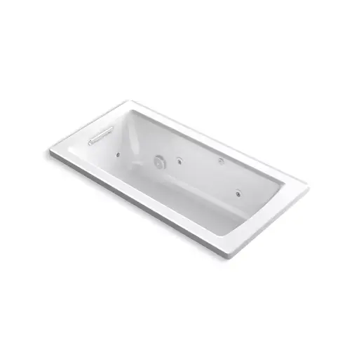 [KOH-1947-0] Kohler 1947-0 Archer 60" x 30" Drop-in Whirlpool Bath White