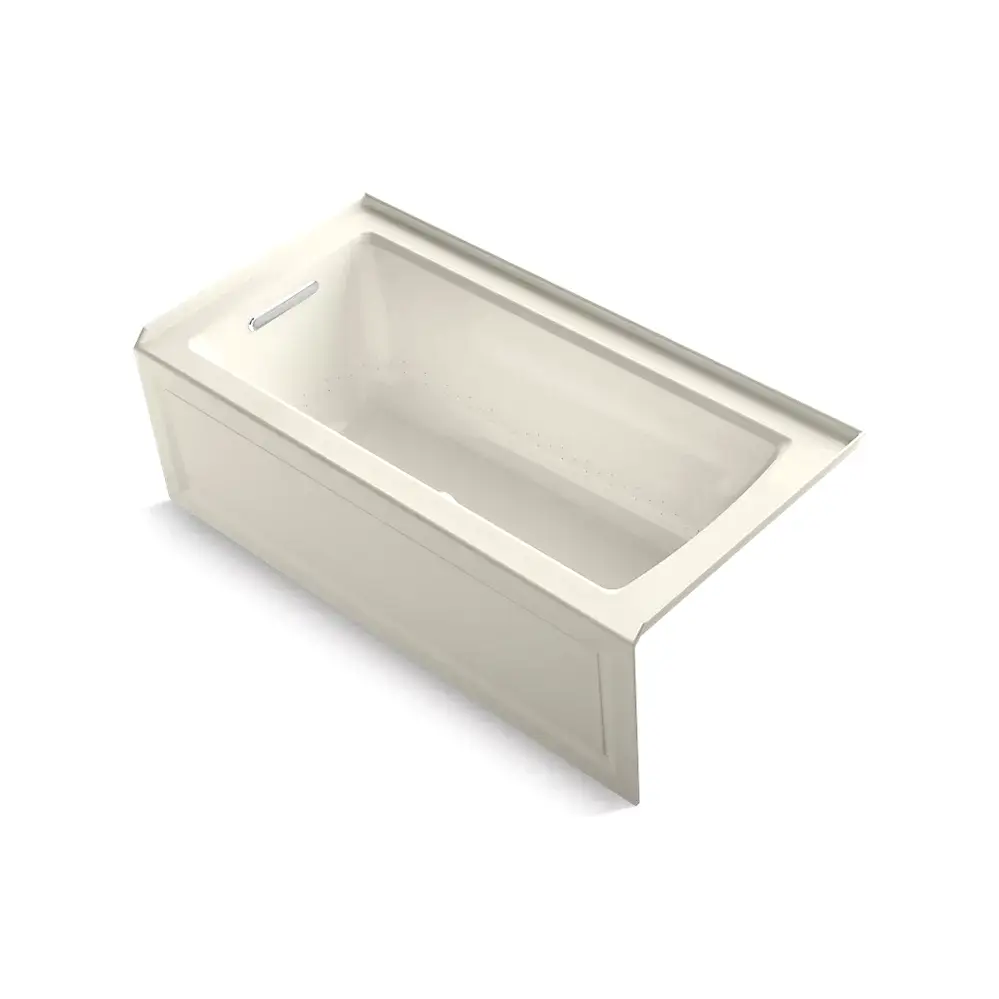 [KOH-1947-GHLAW-96] Kohler 1947-GHLAW-96 Archer 60" x 30" Integral Apron Heated Bubble Massage Air Bath Biscuit