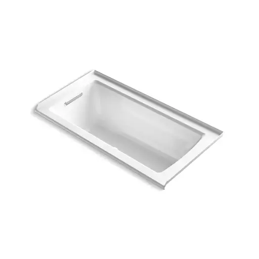 [KOH-1947-GHLF-0] Kohler 1947-GHLF-0 Archer 60" x 30" Alcove Heated Bubble Massage Air Bath Left Drain White
