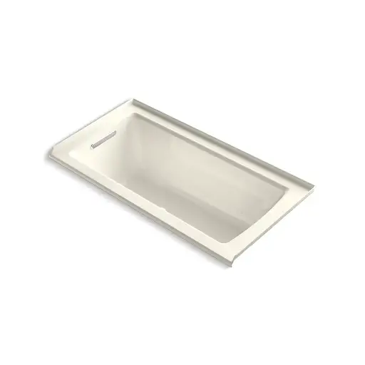 [KOH-1947-GHLF-96] Kohler 1947-GHLF-96 Archer 60" x 30" Alcove Heated Bubble Massage Air Bath Left Drain Biscuit