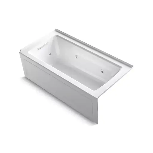 [KOH-1947-HLA-0] Kohler 1947-HLA-0 Archer 60" x 30" Alcove Heated Whirlpool Bath Left Drain White