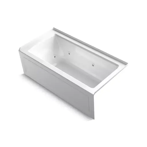 [KOH-1947-HRA-0] Kohler 1947-HRA-0 Archer 60" x 30" Alcove Heated Whirlpool Bath Right Drain White