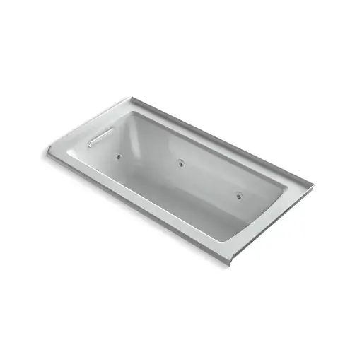 [KOH-1947-L-95] Kohler 1947-L-95 Archer 60" x 30" Alcove Whirlpool Bath Left Drain Ice Grey
