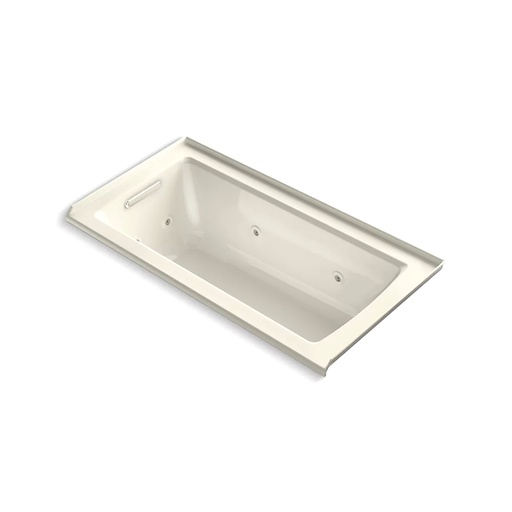 [KOH-1947-L-96] Kohler 1947-L-96 Archer 60" x 30" Alcove Whirlpool Bath Left Drain Biscuit