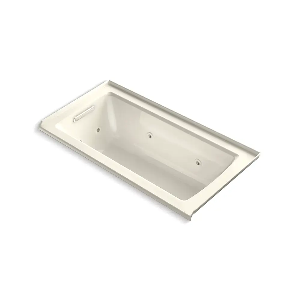 [KOH-1947-R-96] Kohler 1947-R-96 Archer 60" x 30" Alcove Whirlpool Bath Right Drain Biscuit