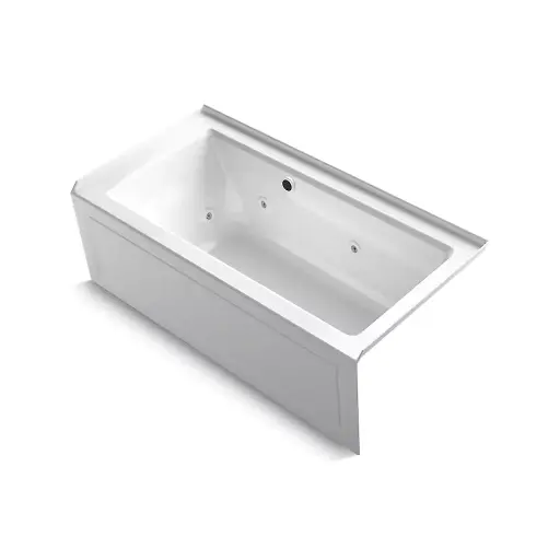 [KOH-1947-RAW-0] Kohler 1947-RAW-0 Archer 60" x 30" Alcove Whirlpool Heated Bath Right Drain White